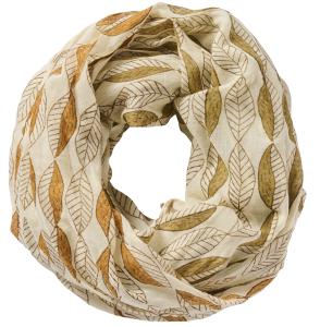 IB Laursen Halstuch Baumwolle Blatt natur